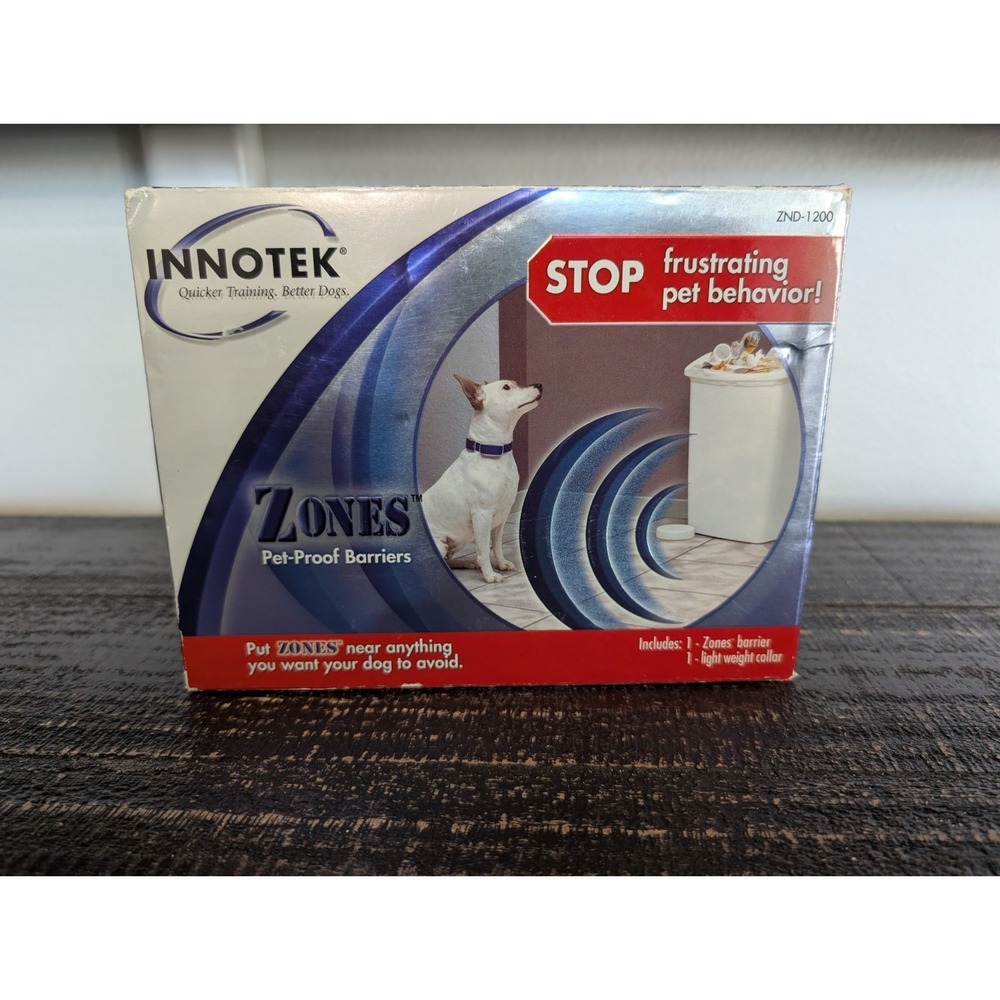 Innotek Zones ZND-1200 Wireless Indoor Pet Proof Barrier 1 Zone & 1  Lt Collar